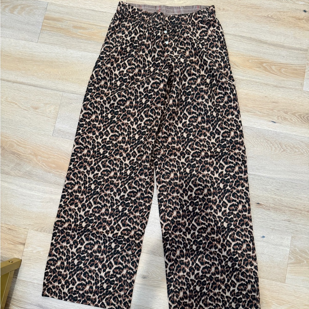 aerie Leopard Print Pajama Pants